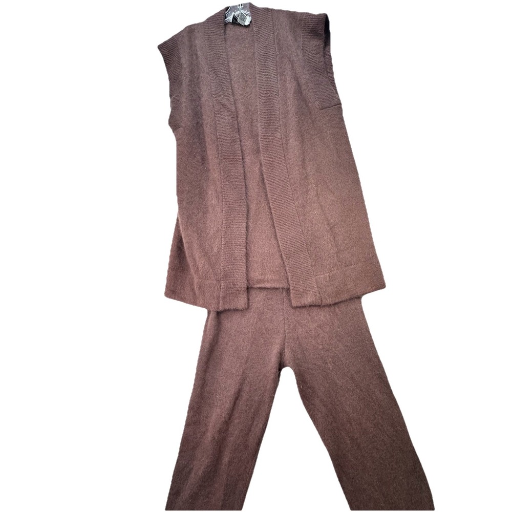 Vintage 90's Lambswool & Angora‎ Rabbit Hair 2 Pc Outfit Set Size Small Comfy